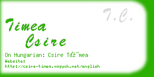 timea csire business card